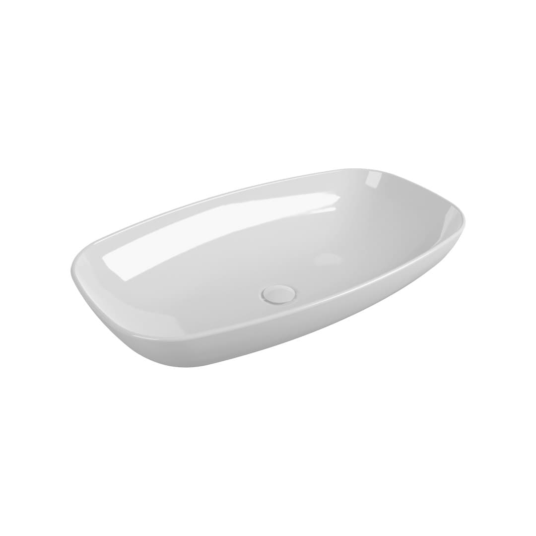 Flaminia NUDASLIM 75 – Νιπτήρας Επικαθήμενος – Countertop basin – White Glossy (ND75A)
