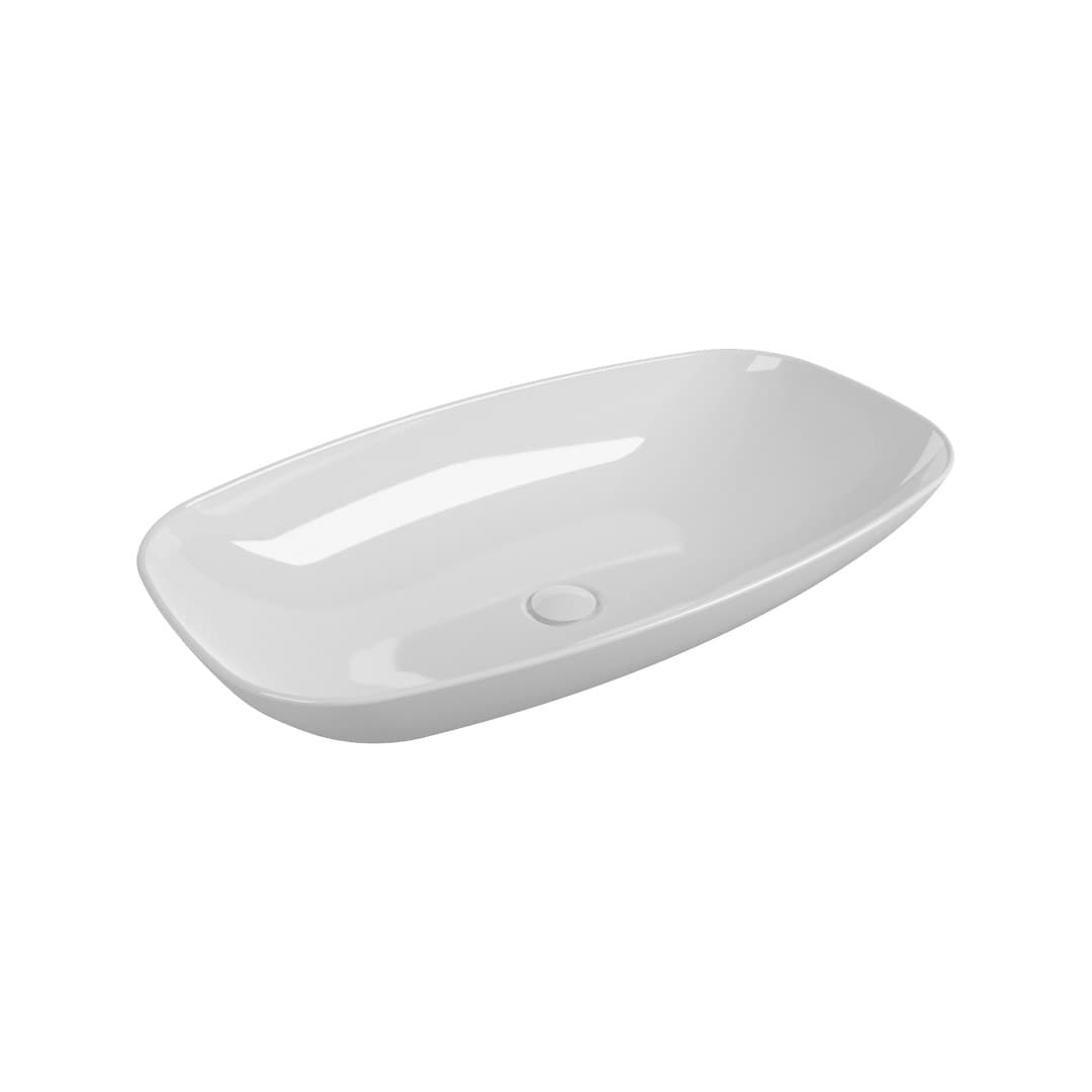 Flaminia NUDASLIM 75 – Νιπτήρας Επικαθήμενος – Countertop – wall hung basin – White Glossy (ND75L)