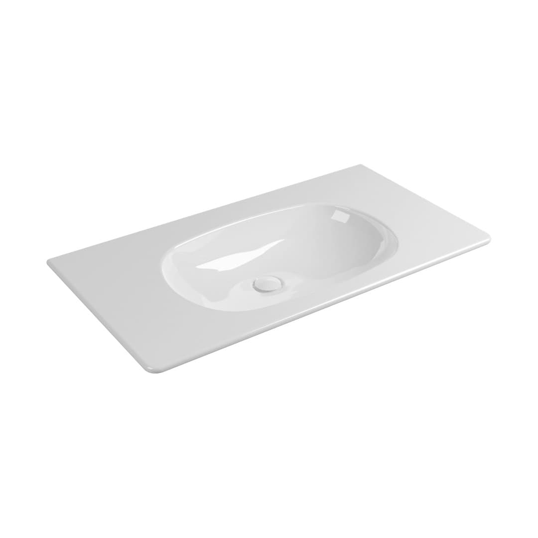 Flaminia NUDAFLAT 90 – Νιπτήρας Κρεμαστός – White Glossy (ND90L)