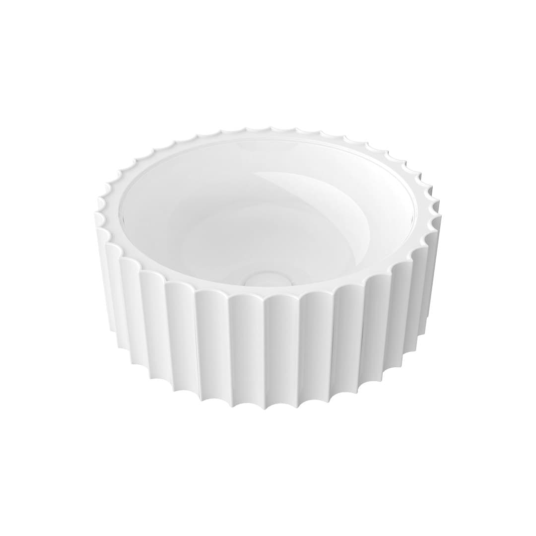Flaminia SETTECENTO CUT – Νιπτήρας Επικαθήμενος – White Glossy (SECUT)