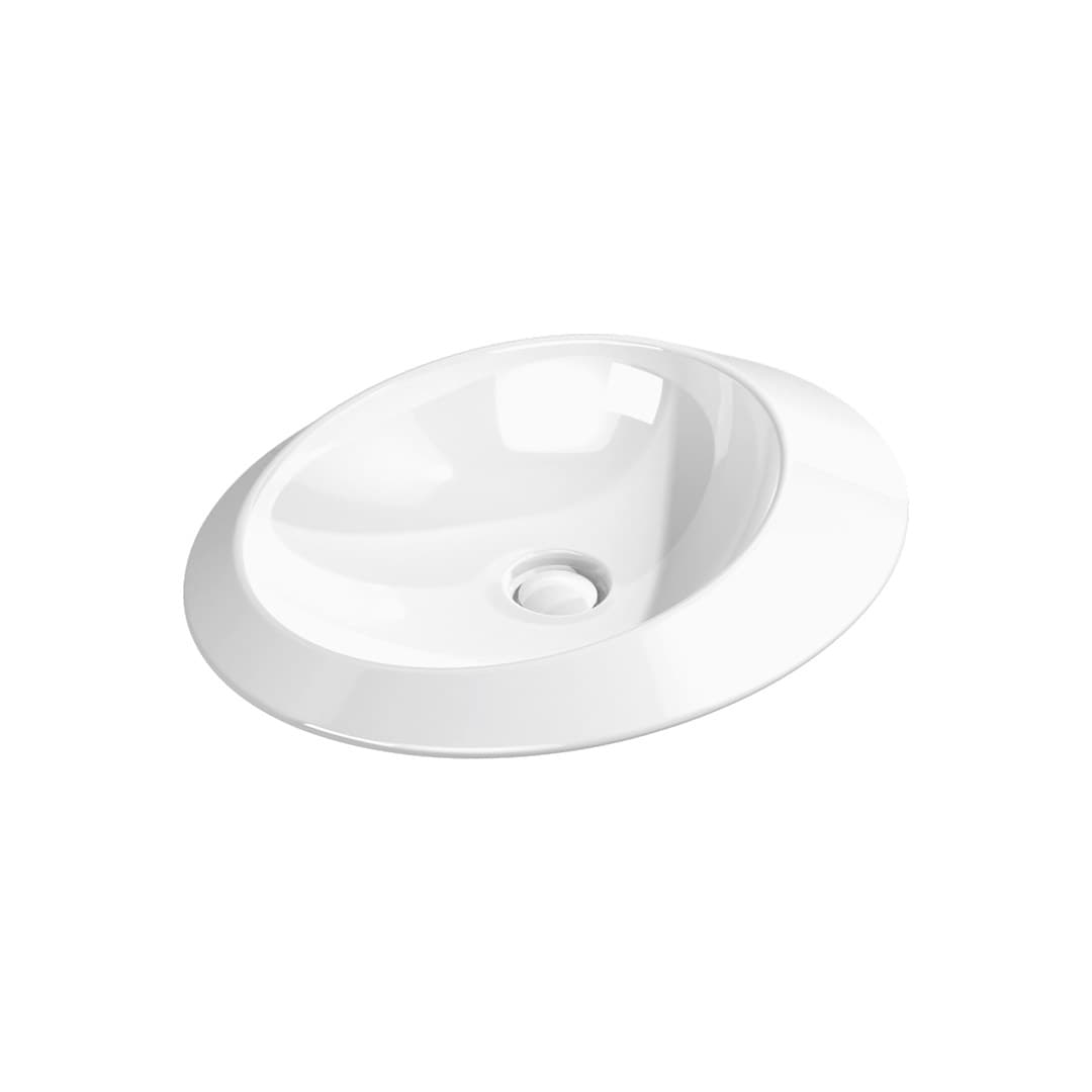 Flaminia SPIRE 58 – Νιπτήρας Επικαθήμενος – White Glossy (SP58A)