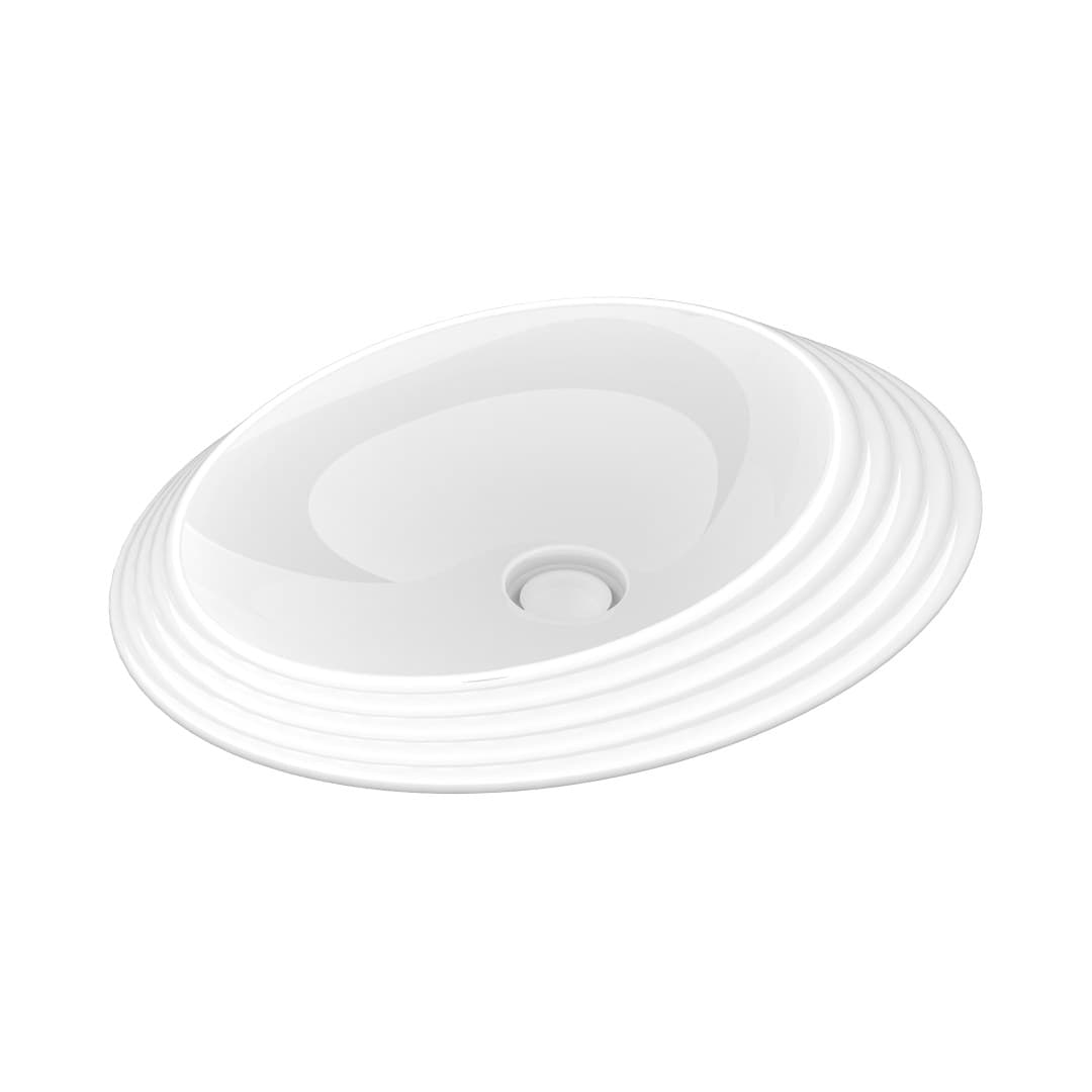 Flaminia SPIRE+ 58 – Νιπτήρας Επικαθήμενος – White Glossy (SP58D)