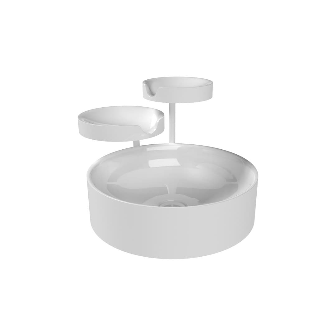 Flaminia TAKI – Νιπτήρας Επικαθήμενος – White Glossy (TK45A)