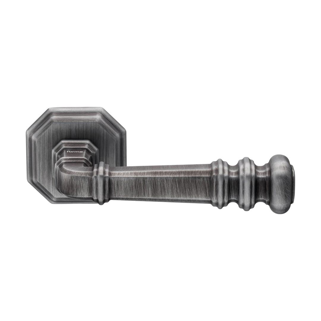 Forme Atlas – Πόμολο Πόρτας Ροζέτα – Atlas rosette – Scratched Matt Pewter (A159-RFXA8-P53)