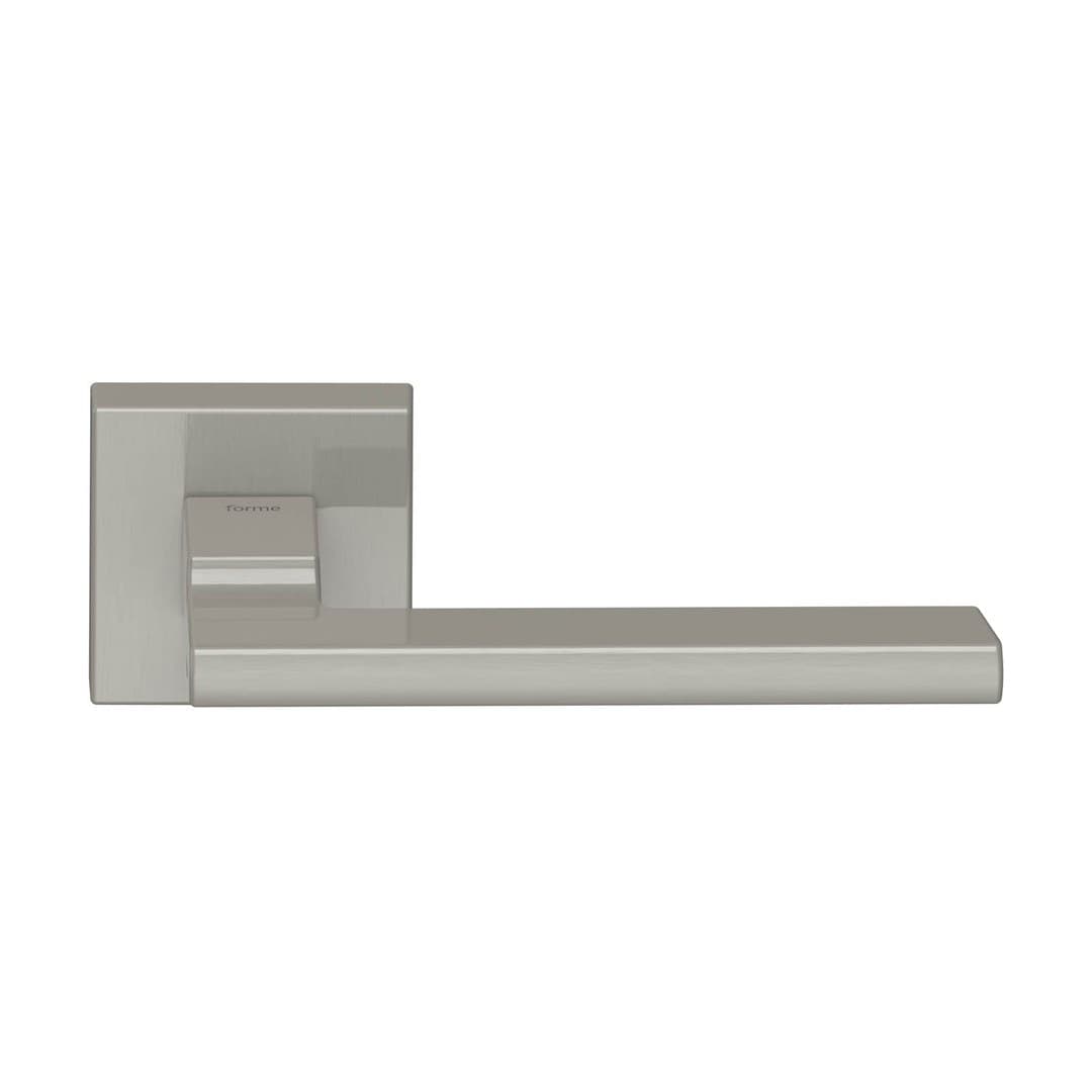 Forme Innova – Πόμολο Πόρτας Ροζέτα – Square rosette Fixa – Satin Nickel (A204-RFXQ0-N02)