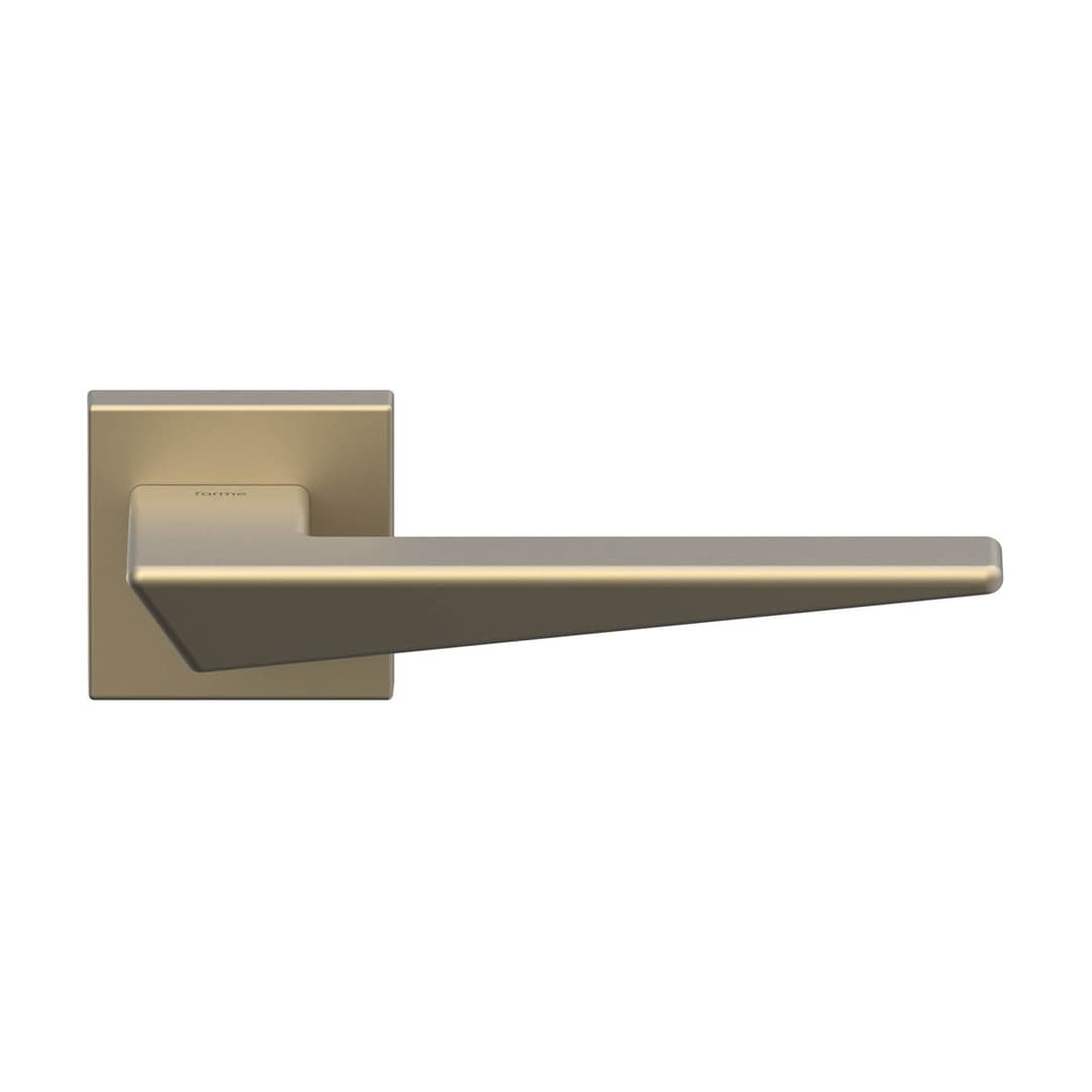 Forme Naxos – Πόμολο Πόρτας Ροζέτα – Square rosette Fixa – Brassed Satin Matt (A215-RFXQ0-S02)