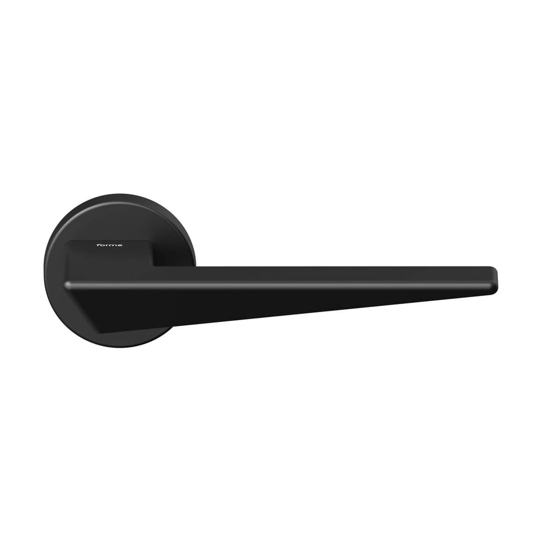 Forme Naxos – Πόμολο Πόρτας Ροζέτα – Round rosette Fixa – Matt Black (A215-RFXT0-N52)