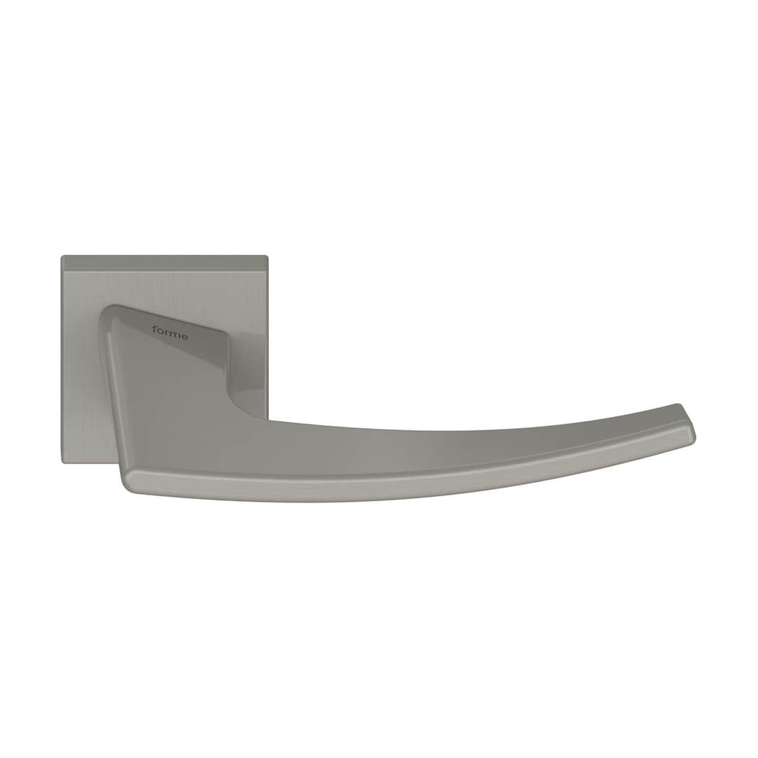 Forme Antares – Πόμολο Πόρτας Ροζέτα – Square rosette Fixa – Satin Nickel (A218-RFXQ0-N02)