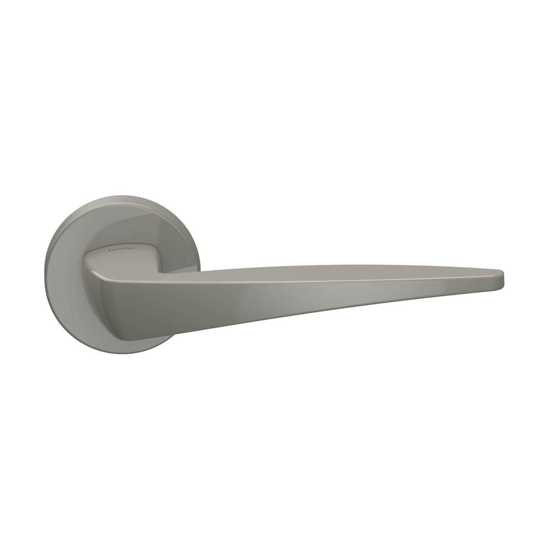 Forme Foglia – Πόμολο Πόρτας Ροζέτα – Round rosette Fixa – Satin Nickel (A272-RFXT0-N02)