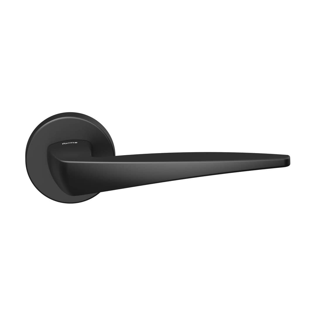 Forme Foglia – Πόμολο Πόρτας Ροζέτα – Round rosette Fixa – Matt Black (A272-RFXT0-N52)