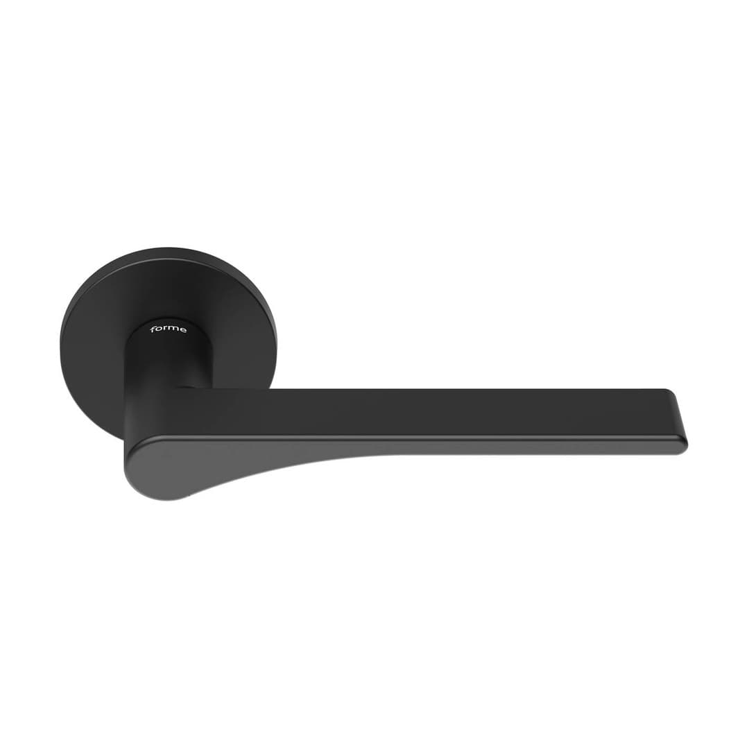 Forme Eos – Πόμολο Πόρτας Ροζέτα – Round rosette Fixa – Matt Black (A294-RFXT0-N52)