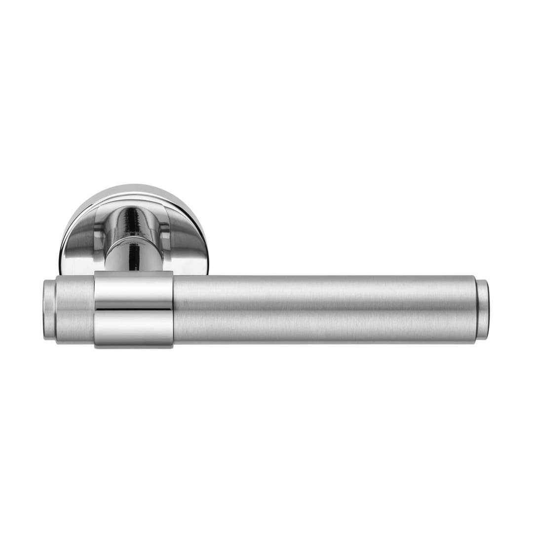 Forme Viva – Πόμολο Πόρτας Ροζέτα – Round rosette Fixa – Polished + Satin Chrome (A333-RFXT0-C03)