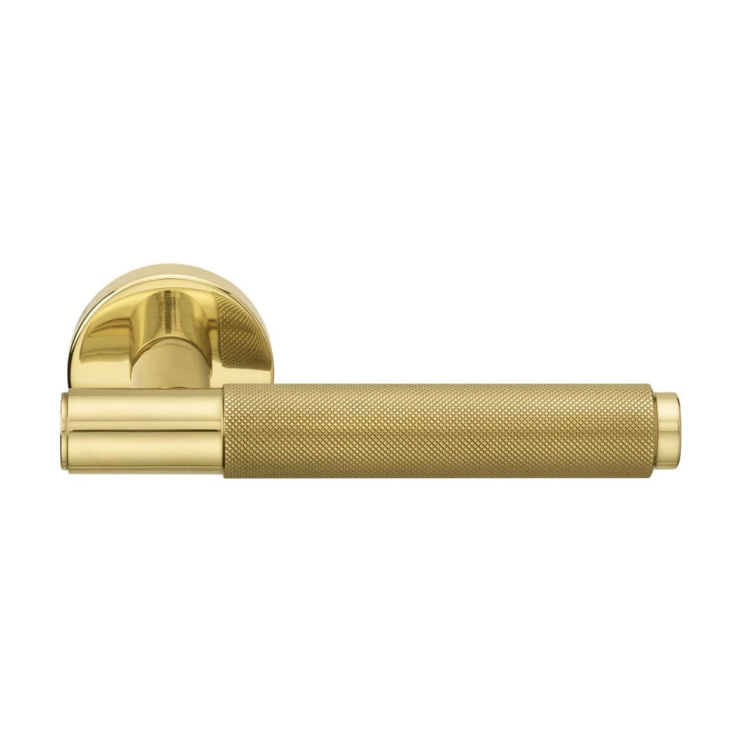 Forme City – Πόμολο Πόρτας Ροζέτα – Round rosette Fixa – Polished Brass (A335-RFXT0-L01)