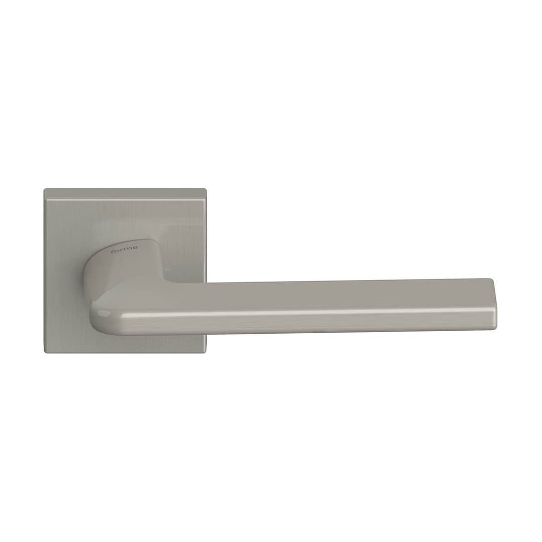 Forme Pavia – Πόμολο Πόρτας Ροζέτα – Square rosette Fixa – Satin Nickel (A406-RFXQ0-N02)