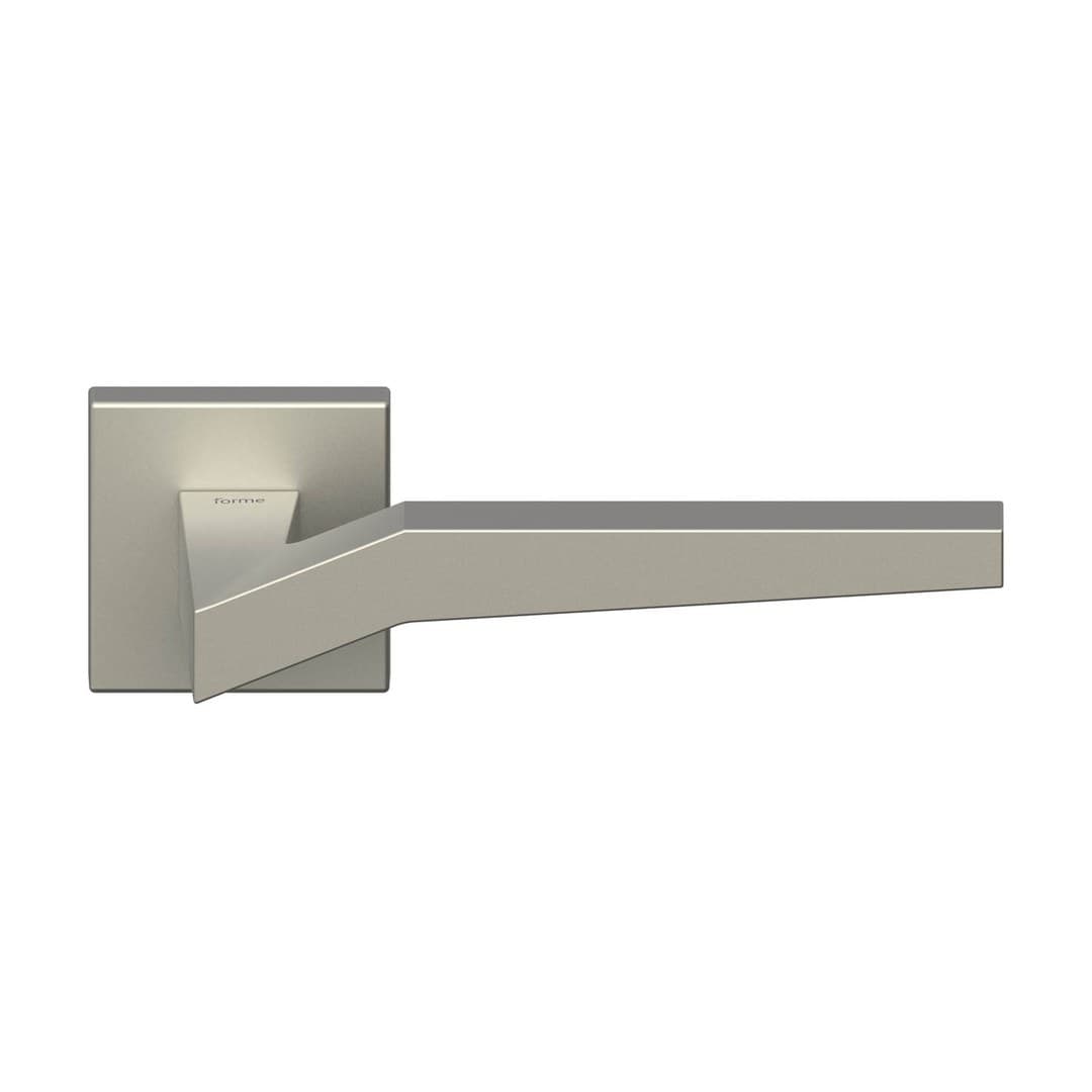 Forme Genova – Πόμολο Πόρτας Ροζέτα – Square rosette Fixa – Pearl Nickel (A410-RFXQ0-N16)