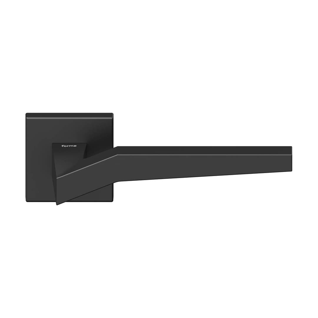 Forme Genova – Πόμολο Πόρτας Ροζέτα – Square rosette Fixa – Matt Black (A410-RFXQ0-N52)
