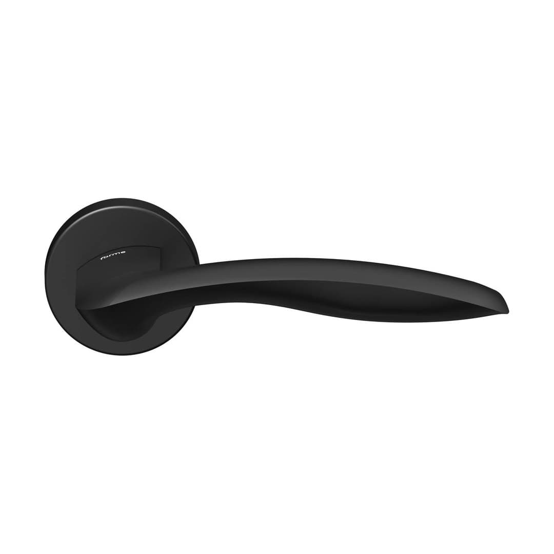 Forme Chicago – Πόμολο Πόρτας Ροζέτα – Round rosette Fixa – Matt Black (A423-RFXT0-N52)