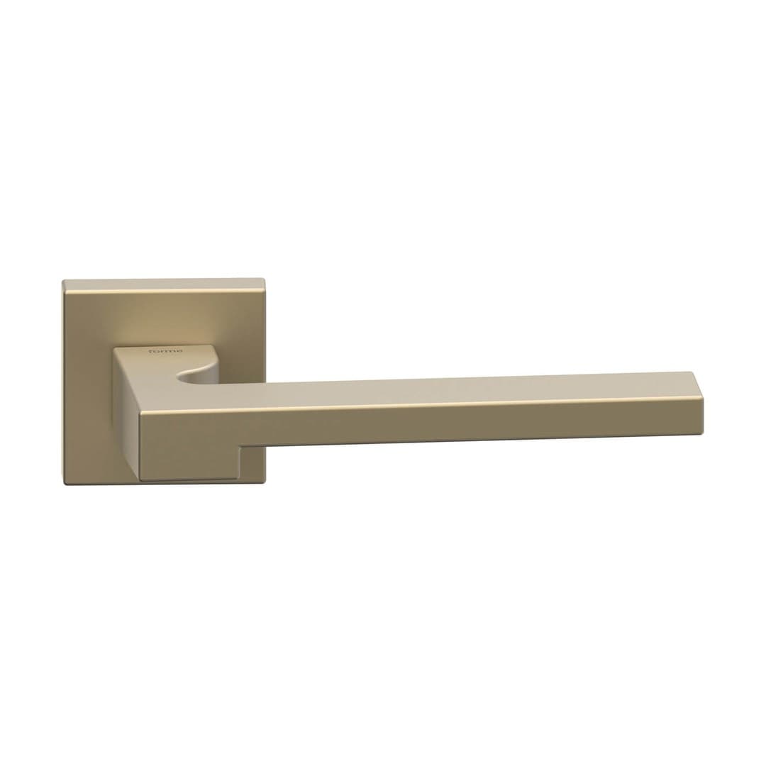 Forme Ginevra – Πόμολο Πόρτας Ροζέτα – Square rosette Fixa – Brassed Satin Matt (A430-RFXQ0-S02)