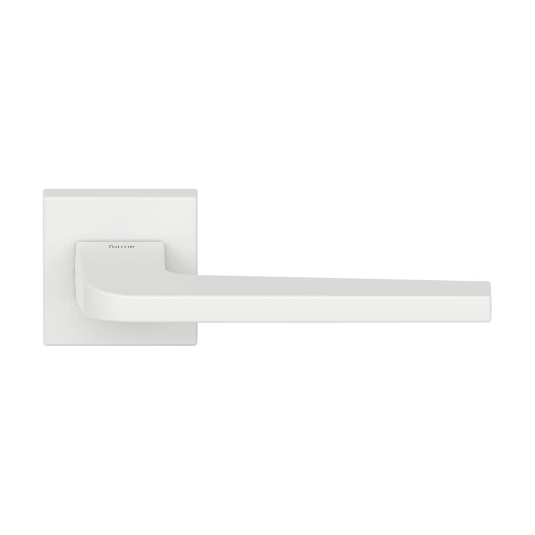 Forme London – Πόμολο Πόρτας Ροζέτα – Square rosette Fixa – Matt White (A512-RFXQ0-B31)