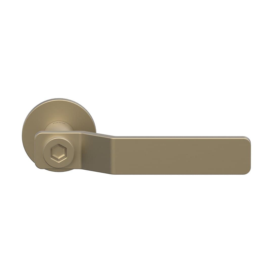 Forme Gas – Πόμολο Πόρτας Ροζέτα – Round rosette Slim – Brassed Satin Matt (A535-RSXT0-S02)