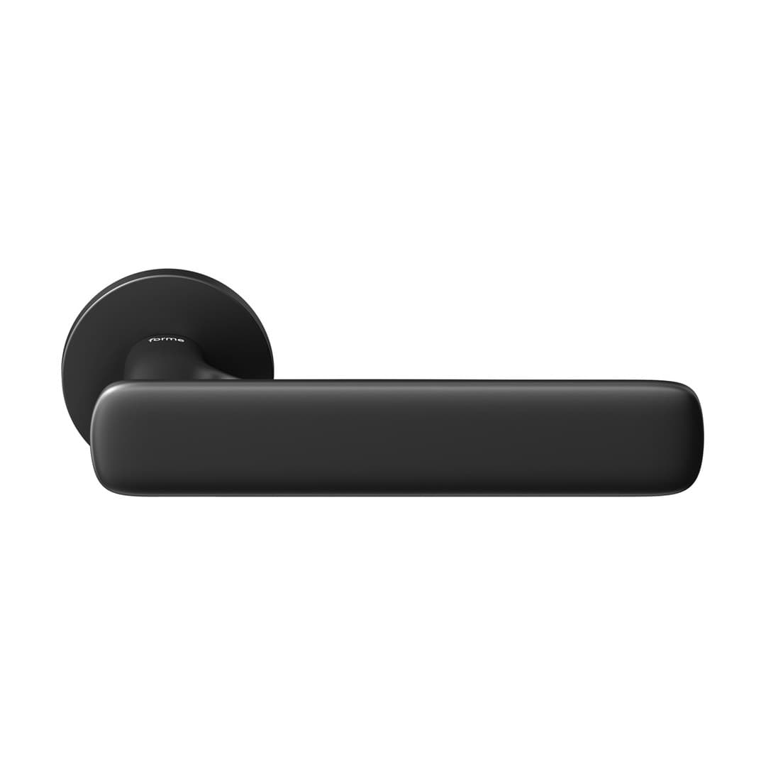 Forme Flow – Πόμολο Πόρτας Ροζέτα – Round rosette Slim – Matt Black (A541-RSXT0-N52)