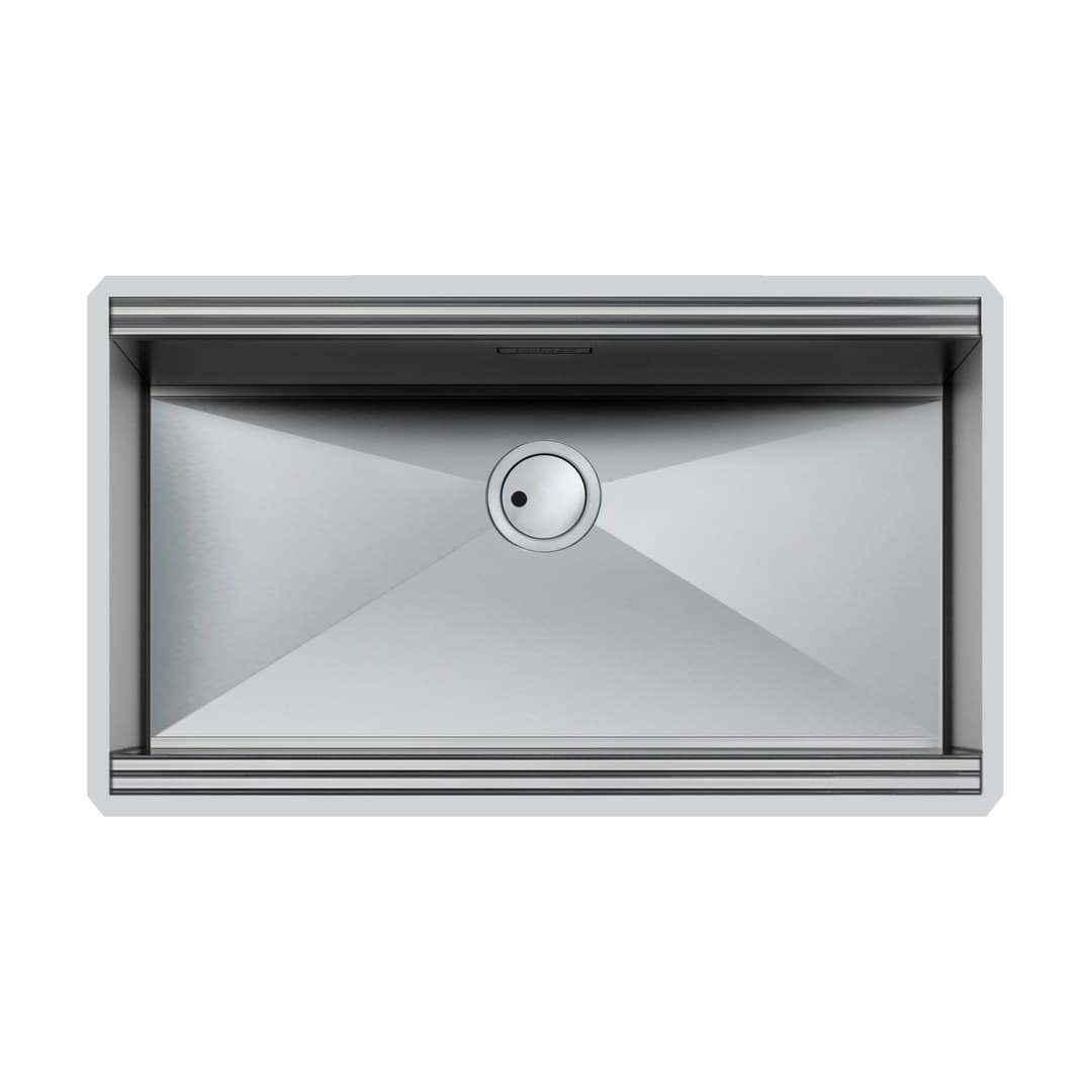 Foster Milano – Νεροχύτης 1 Γούρνας – Υποκαθήμενος 838×500 mm – Stainless steel (Brushed in line) (1014 850)