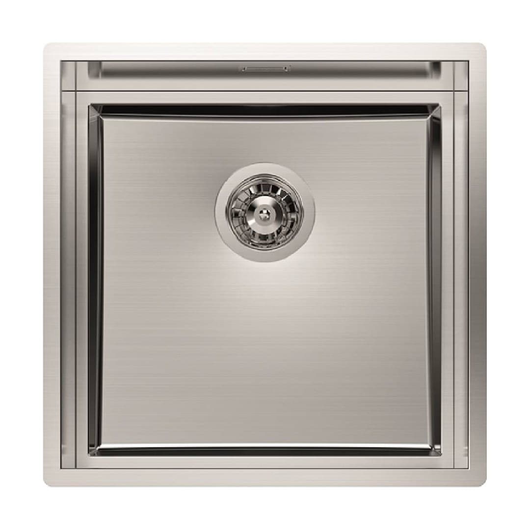 Foster Quadra EVO – Νεροχύτης 1 Γούρνας – Υποκαθήμενος 470×470 mm – Stainless steel (Brushed in line) (1254 850)