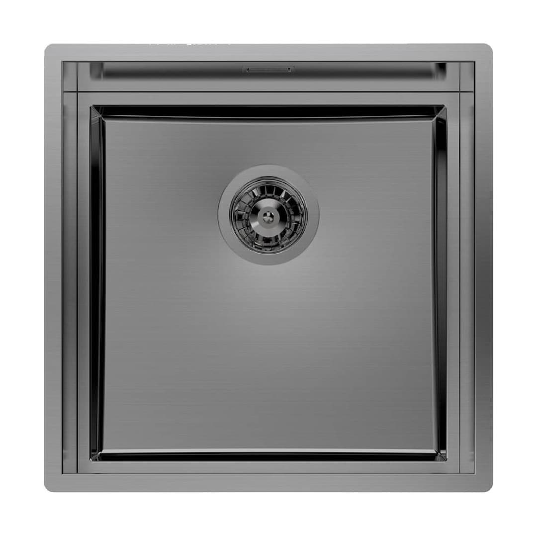 Foster Quadra EVO – Νεροχύτης 1 Γούρνας – Υποκαθήμενος 470×470 mm – Gun Metal (Brushed in line) (1254 856)