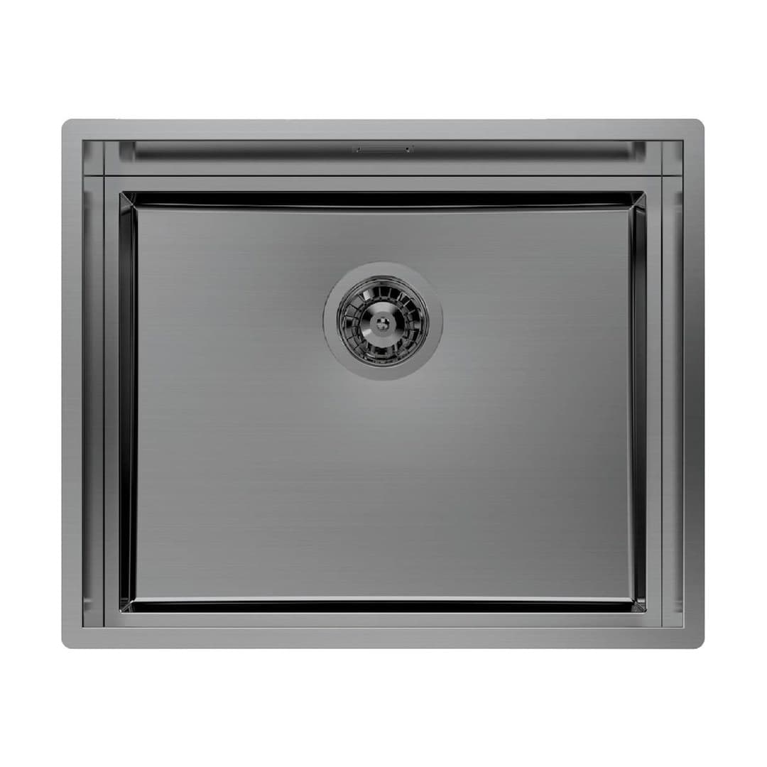 Foster Quadra EVO – Νεροχύτης 1 Γούρνας – Υποκαθήμενος 570×470 mm – Gun Metal (Brushed in line) (1255 856)