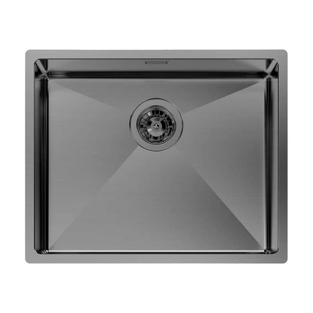 Foster Quadra R12 – Νεροχύτης 1 Γούρνας – Υποκαθήμενος 540×440 mm – Gun Metal (Brushed in line) (1715 856)