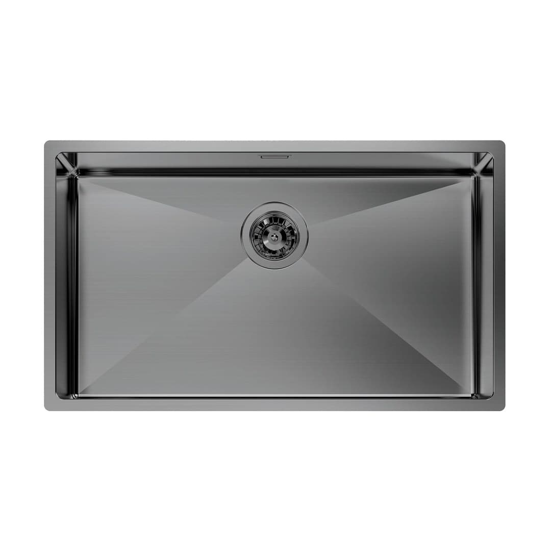 Foster Quadra R12 – Νεροχύτης 1 Γούρνας – Υποκαθήμενος 750×440 mm – Gun Metal (Brushed in line) (1717 856)