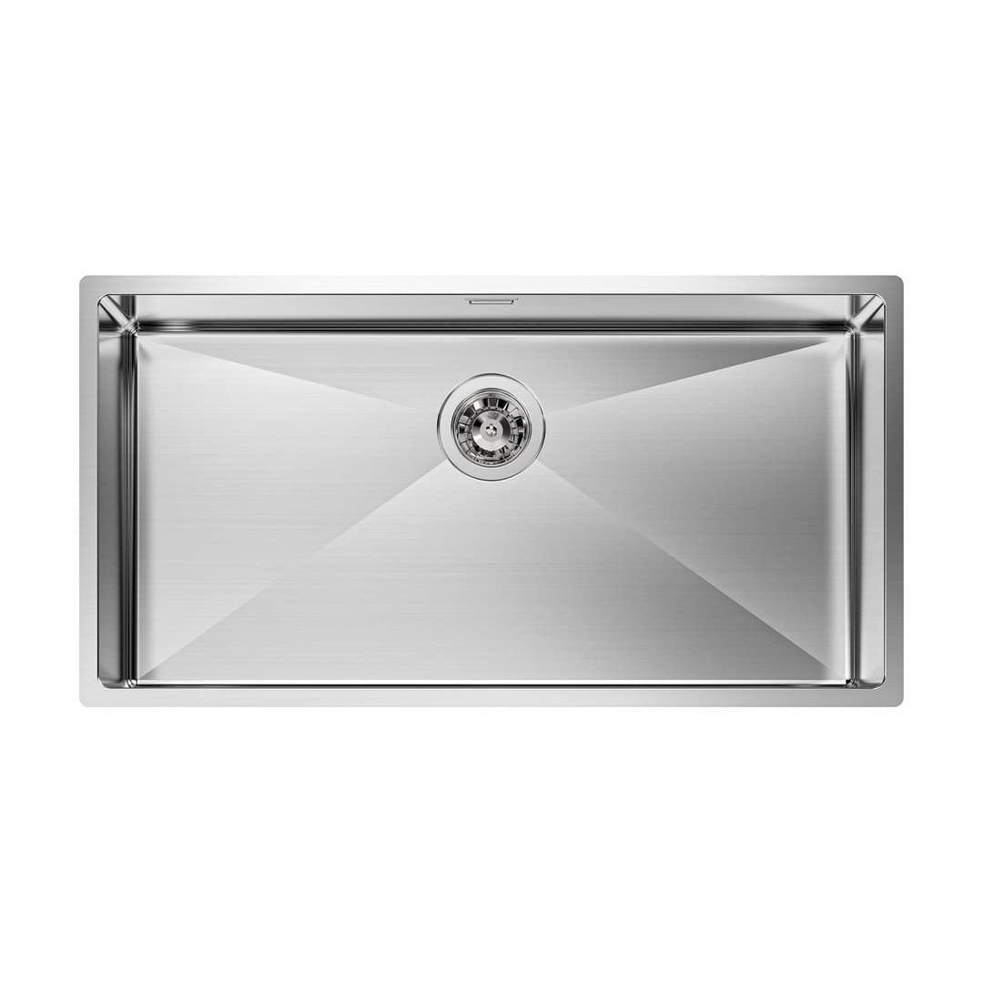 Foster Quadra R12 – Νεροχύτης 1 Γούρνας – Υποκαθήμενος 840×440 mm – Stainless steel (Brushed in line) (1718 850)
