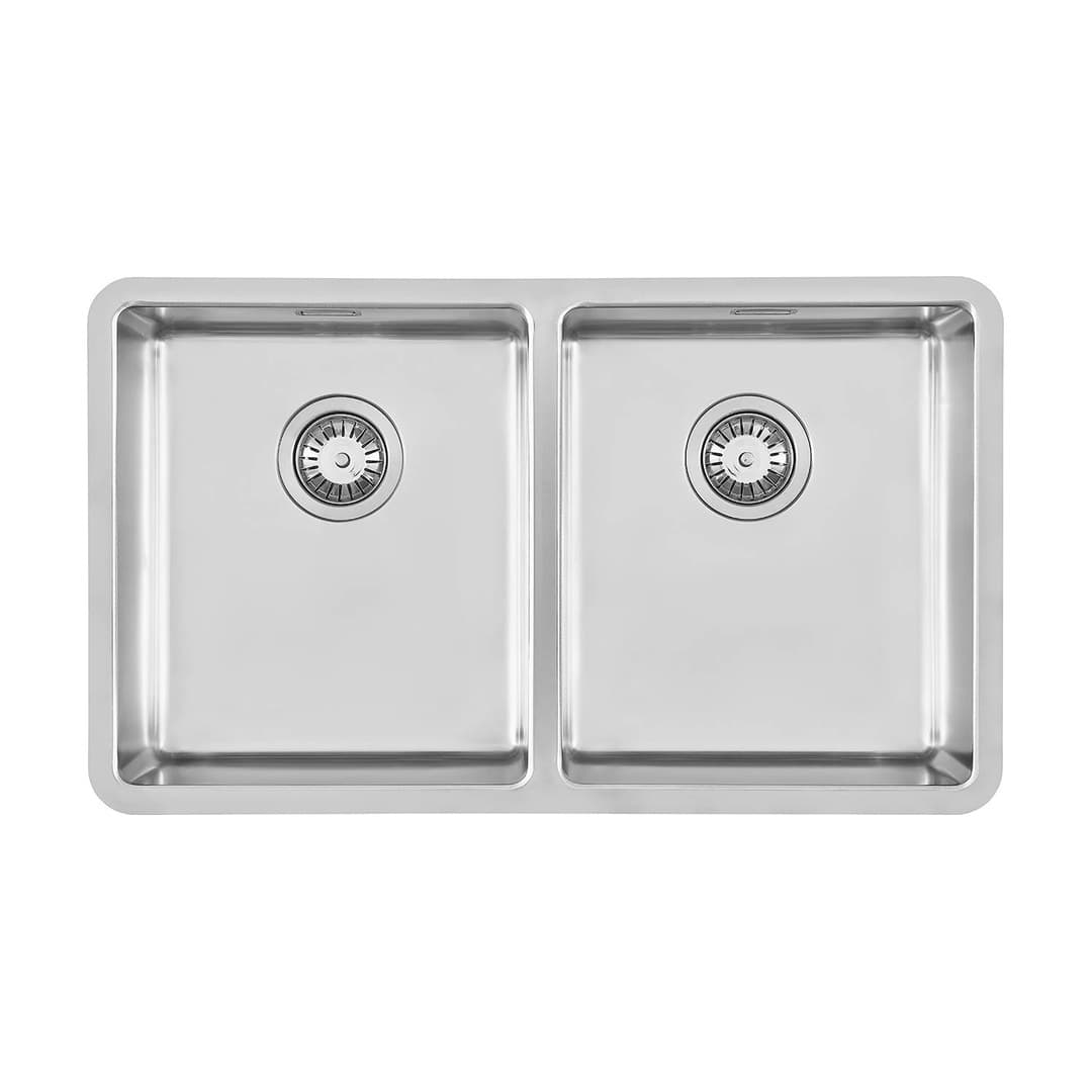 Foster KE – Νεροχύτης 2 Γουρνών – Υποκαθήμενος 760×450 mm – Stainless steel (Foster brushed) (2203 850)