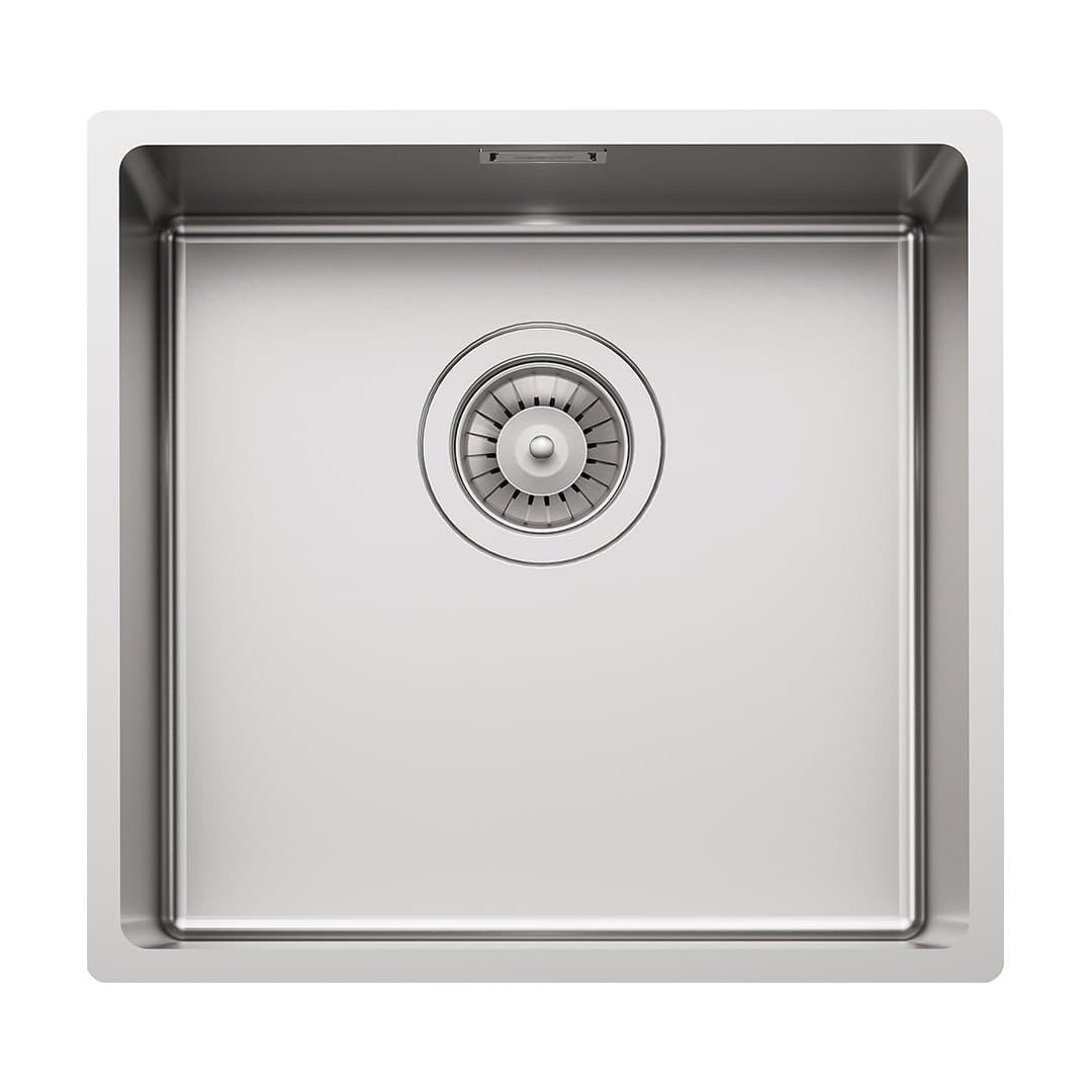 Foster Serie 35 – Νεροχύτης 1 Γούρνας – Υποκαθήμενος 395×380 mm – Stainless steel (Foster brushed) (3136 850)