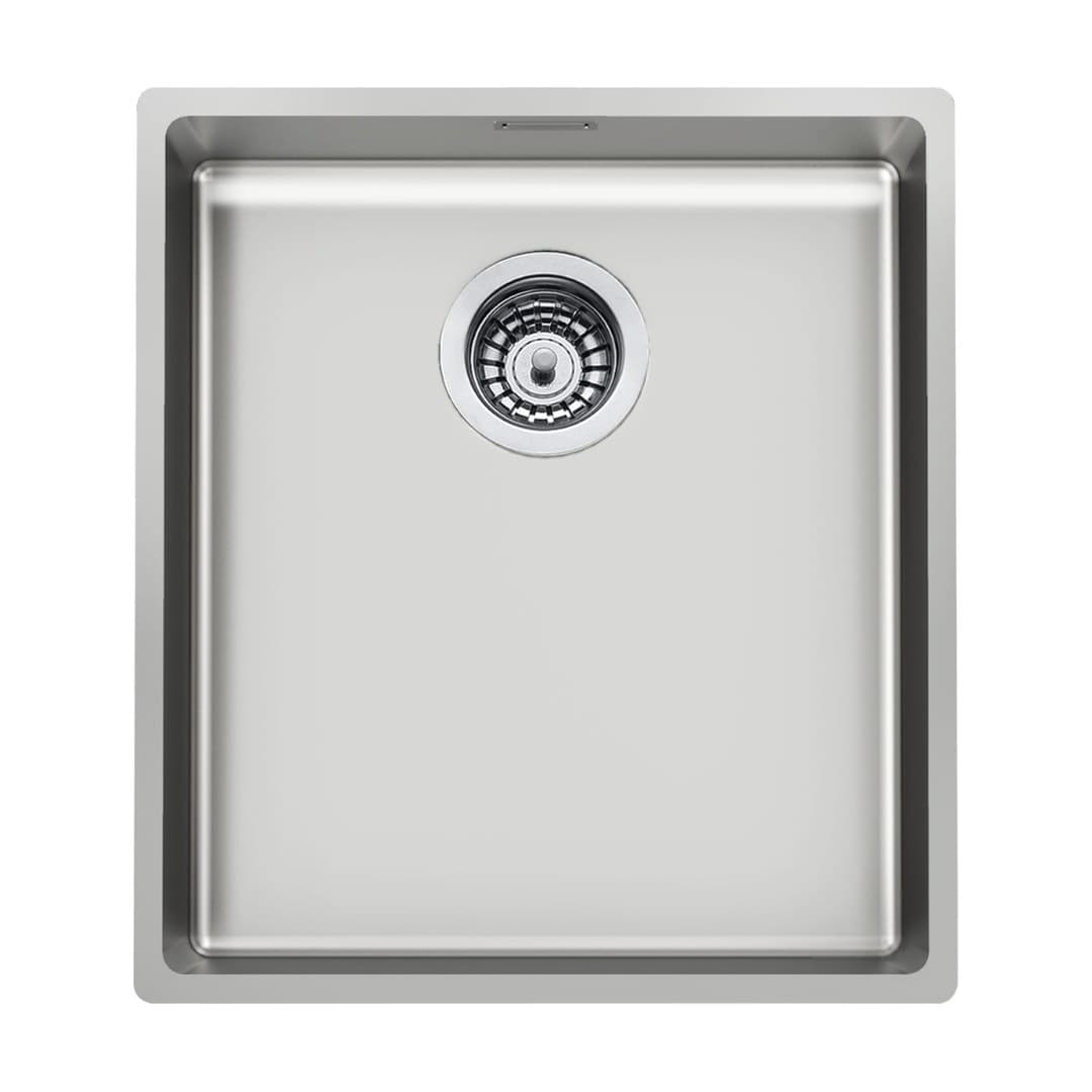 Foster Serie 45 – Νεροχύτης 1 Γούρνας – Υποκαθήμενος 480×430 mm – Stainless steel (Foster brushed) (3139 850)