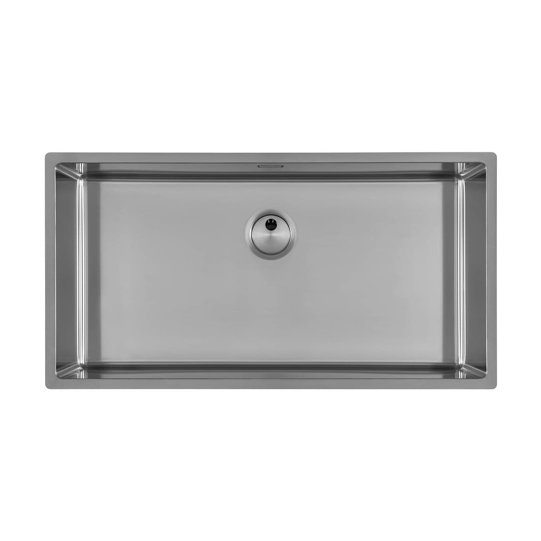 Foster Skin – Νεροχύτης 1 Γούρνας – Υποκαθήμενος 840×440 mm – Stainless steel (Foster brushed) (4458 840)