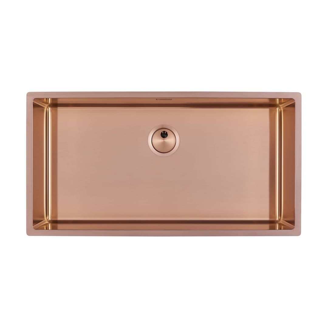 Foster Skin – Νεροχύτης 1 Γούρνας – Υποκαθήμενος 840×440 mm – Copper (Foster brushed) (4458 848)