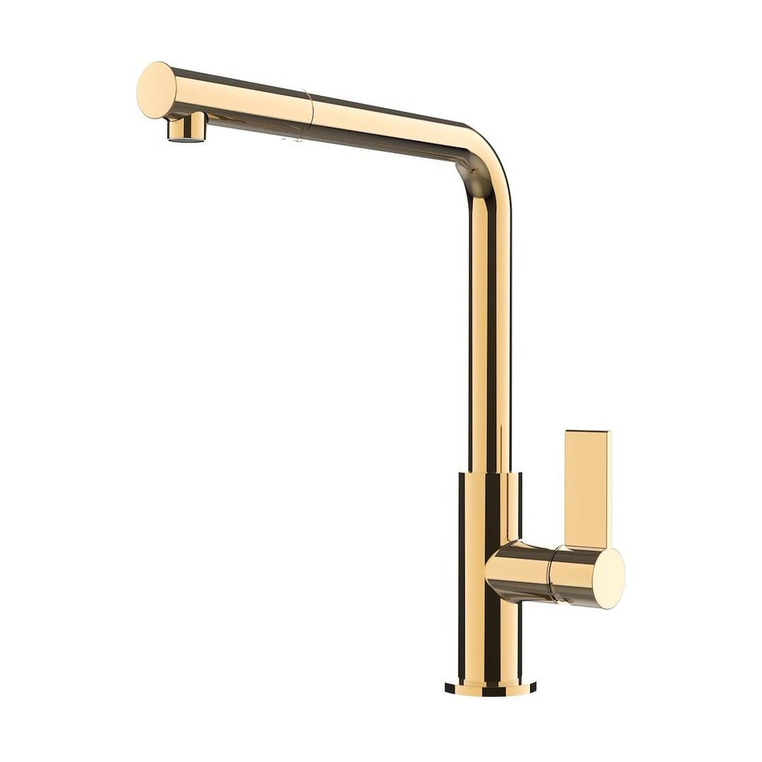 Foster Omega – Μπαταρία Κουζίνας – με Συρόμενο Ντους – Brandy (Polished) (8498 855)