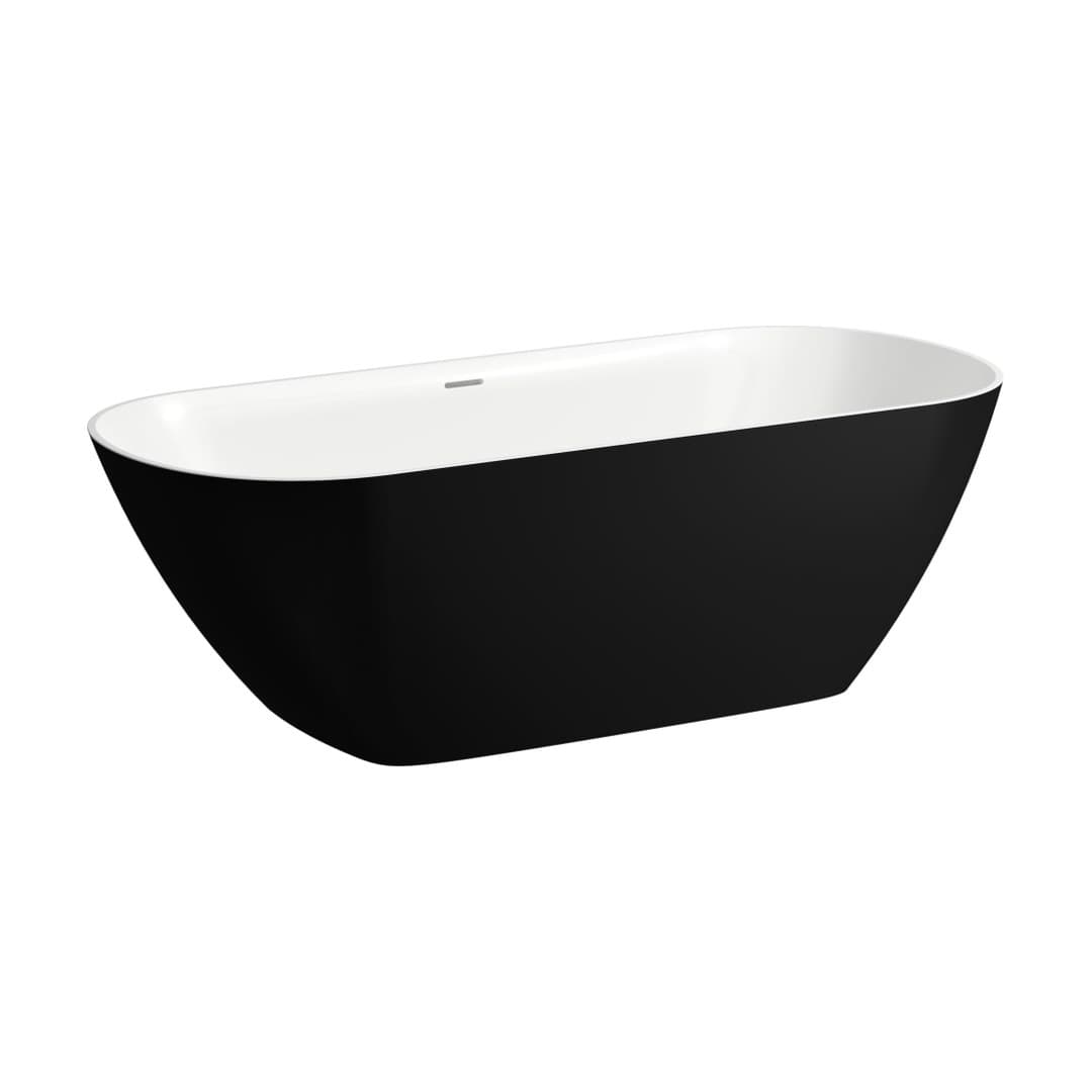 Laufen LUA – Μπανιέρα – 1700×750 mm, ελεύθερη – Outside black matt/inside white glossy (H2200820680001)