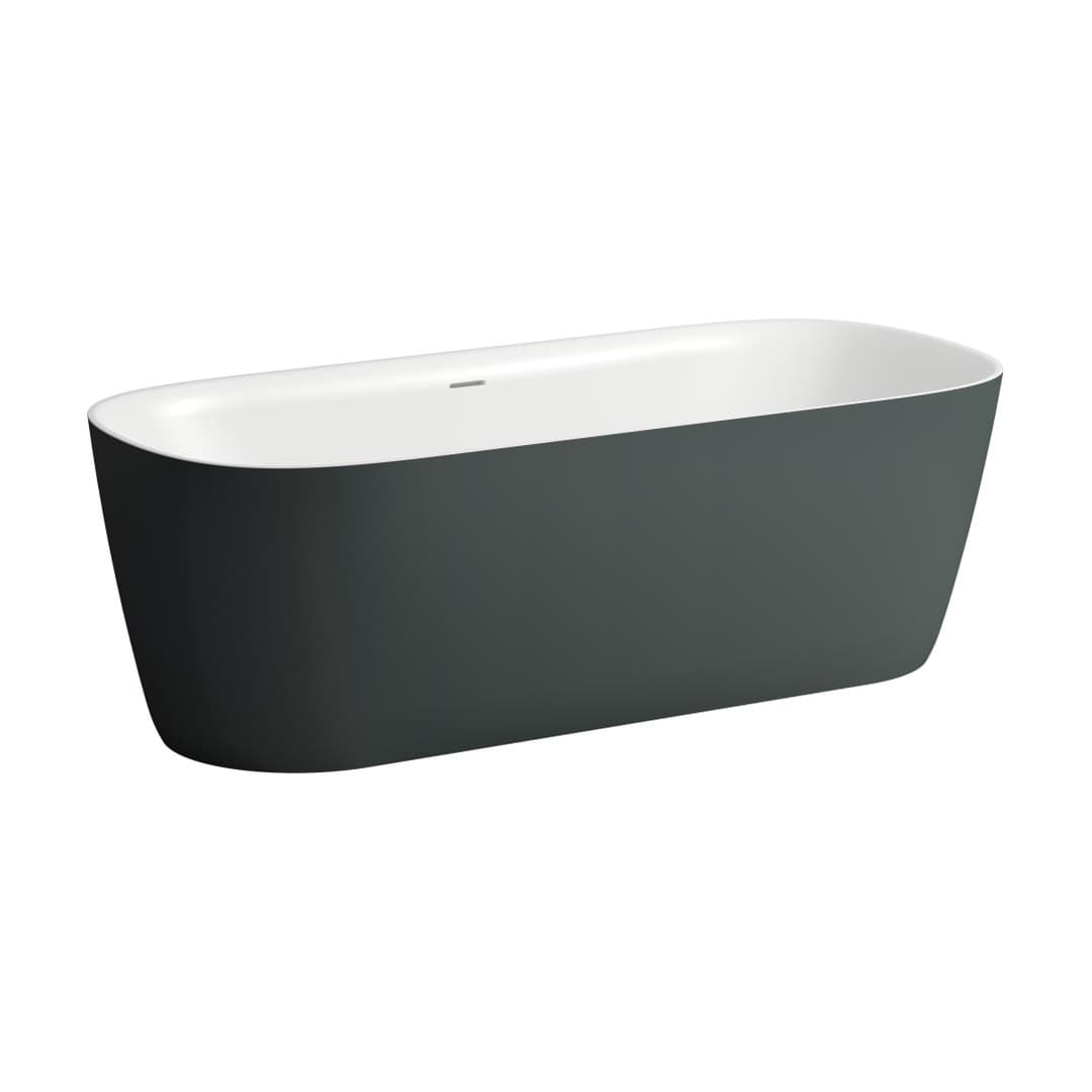 Laufen MEDA – Μπανιέρα – 1800×800 mm – Traffic grey matt outside / white glossy inside (H2201121670001)