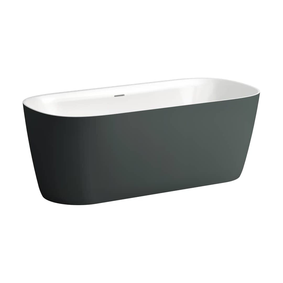 Laufen MEDA – Μπανιέρα – 1600×750 mm – Traffic grey matt outside / white glossy inside (H2211121670001)