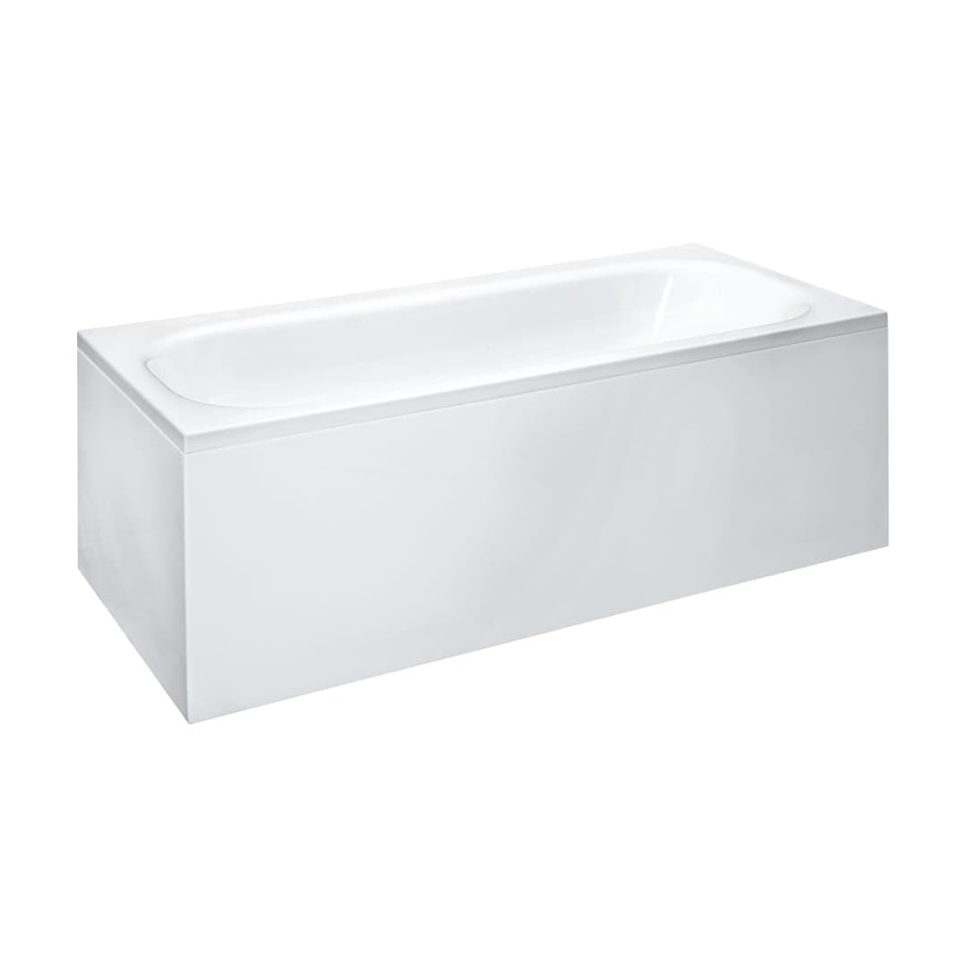 Laufen SOLUTIONS – Μπανιέρα – 1700×750 mm, γωνιακή, αριστερή, δεξιά, κεντρική αποχέτευση, With L panel left hand – White (H2235350000001)