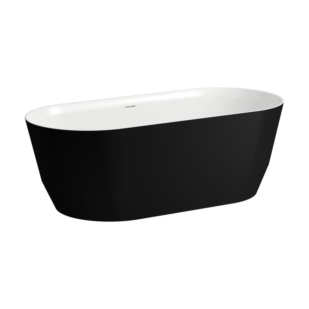 Laufen PRO – Μπανιέρα – 1650×750 mm, ελεύθερη – Outside black matt/inside white glossy (H2399520680001)