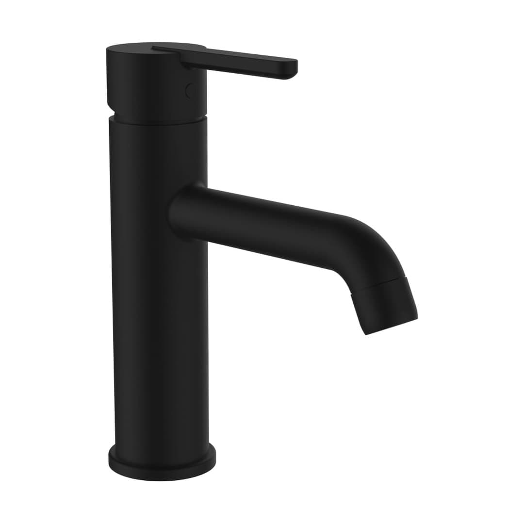 Laufen LUA – Μπαταρία Νιπτήρα – προεξοχή 135 mm, χωρίς βαλβίδα – PVD Titanium black matt (H3110810811201)