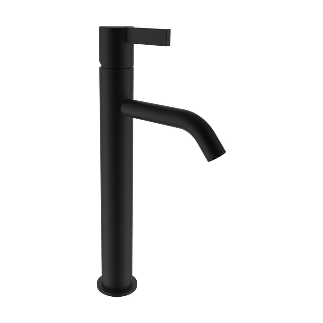 Laufen Kartell LAUFEN – Μπαταρία Νιπτήρα Ψηλή – προεξοχή 125 mm – PVD Titanium black matt (H3113380811201)