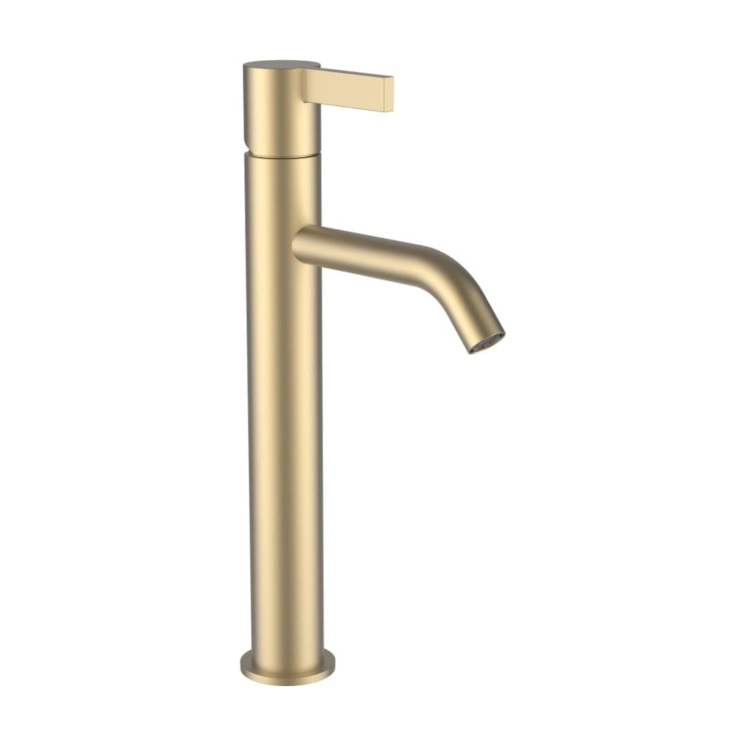 Laufen Kartell LAUFEN – Μπαταρία Νιπτήρα Ψηλή – προεξοχή 125 mm – PVD pale gold matt (H3113380831201)