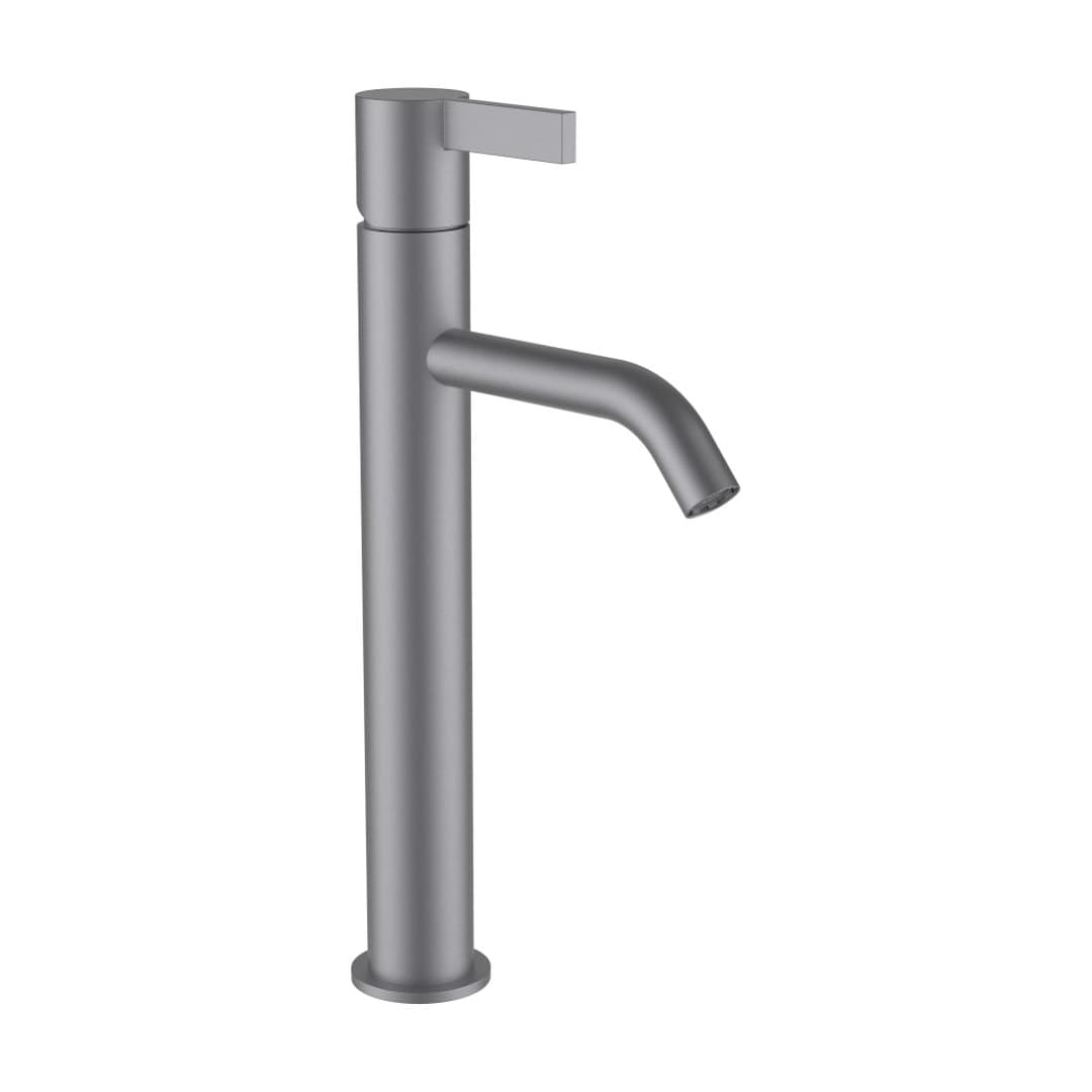Laufen Kartell LAUFEN – Μπαταρία Νιπτήρα Ψηλή – προεξοχή 125 mm – PVD inox look (H3113380901201)