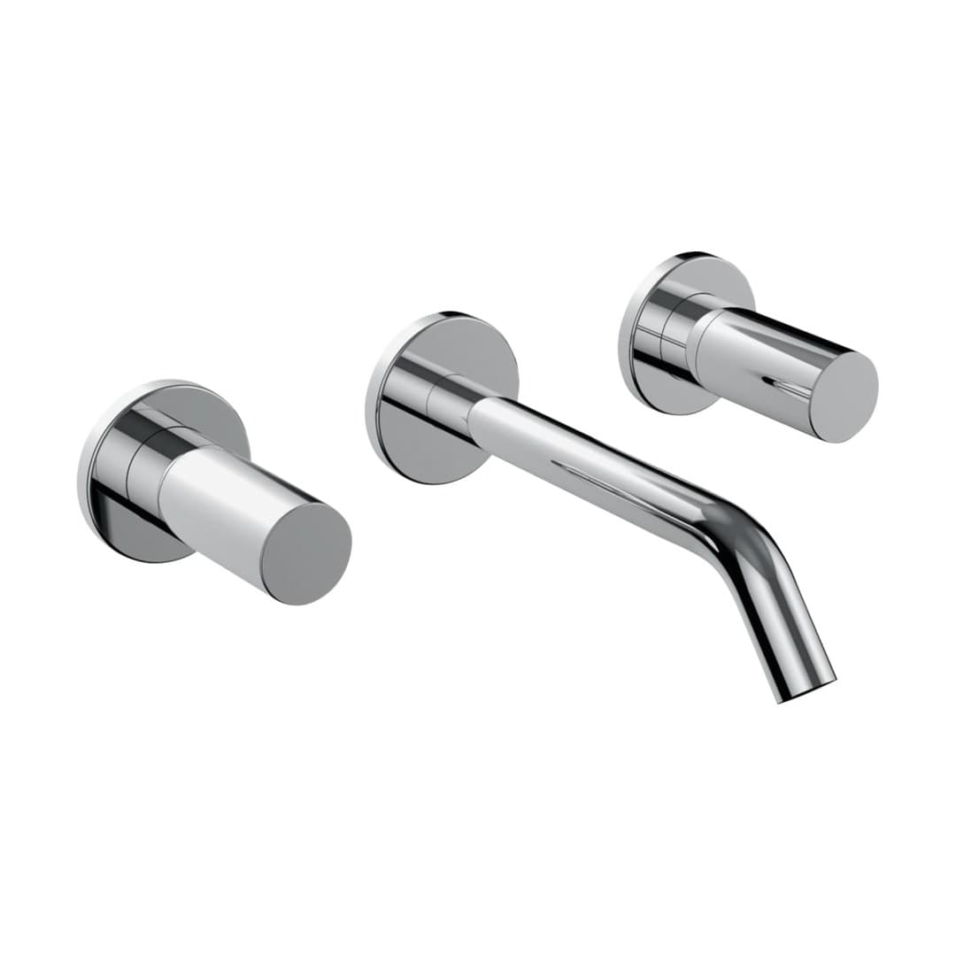 Laufen Kartell LAUFEN – Μπαταρία Νιπτήρα Τοίχου – προεξοχή 175 mm, δύο λαβών – Chrome (H3123360041201)