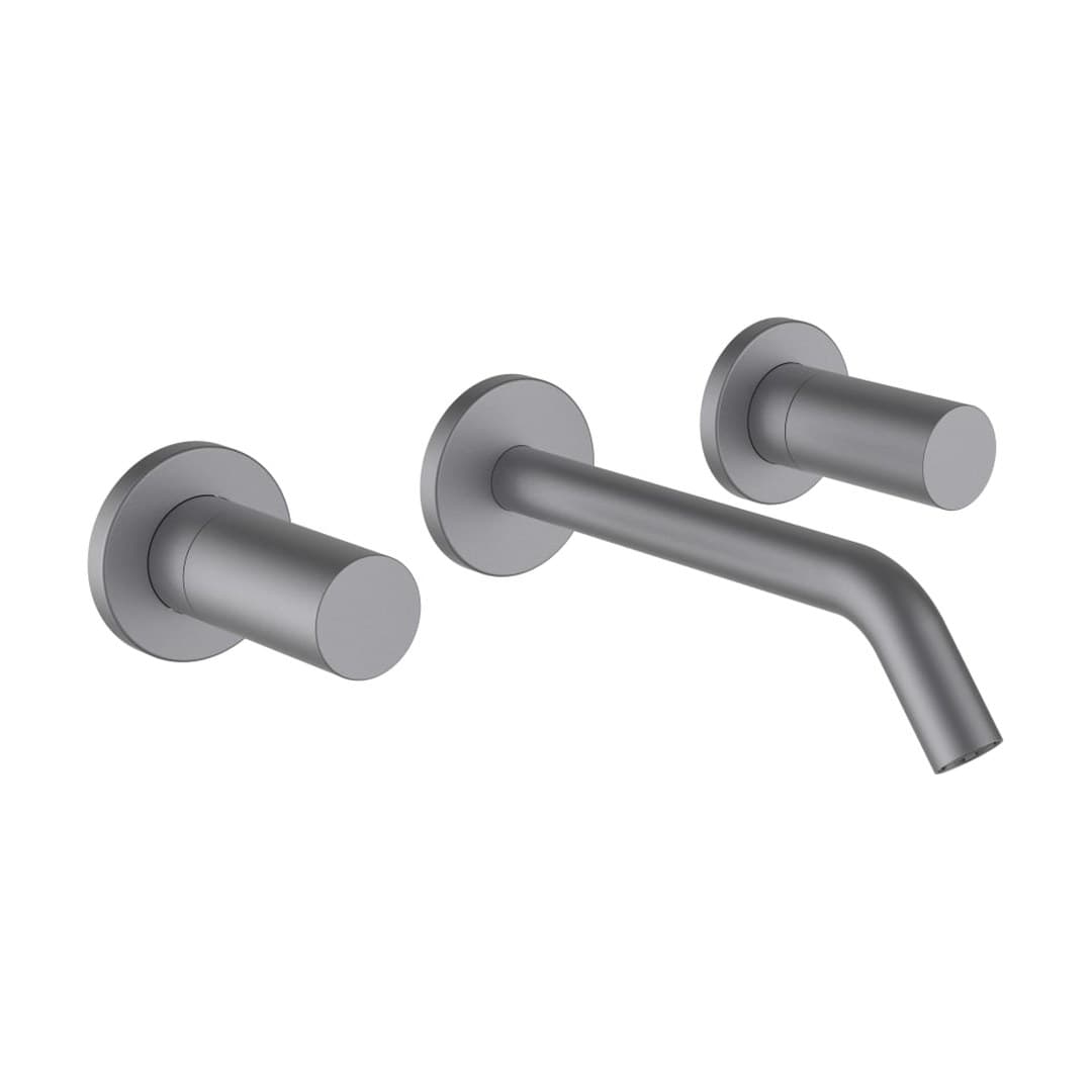 Laufen Kartell LAUFEN – Μπαταρία Νιπτήρα Τοίχου – προεξοχή 175 mm, δύο λαβών – PVD inox look (H3123360901201)