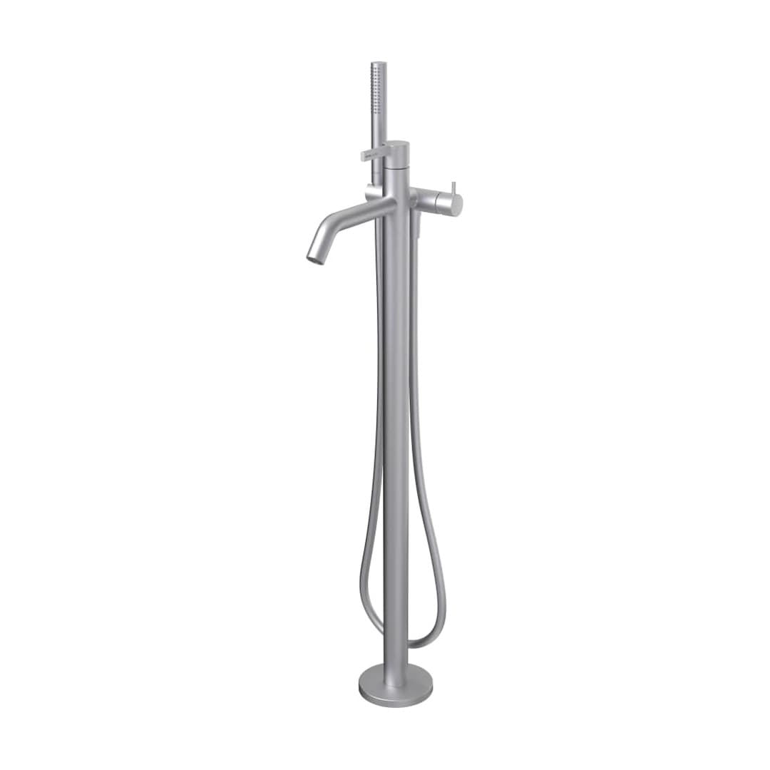 Laufen Kartell LAUFEN – Μπαταρία Λουτρού Δαπέδου – προεξοχή 203 mm, σωλήνας 1250 mm, για σώμα εντοιχισμού – PVD inox look (H3213380901211)